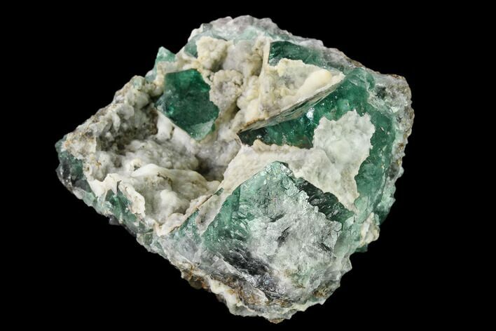Aragonite Encrusted Fluorite Crystal Cluster - Rogerley Mine #135709